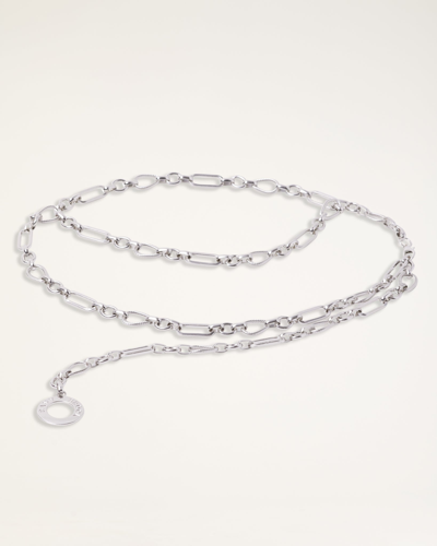 Ramy Brook Kellie Chain Belt In Silver