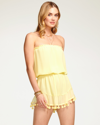 Ramy Brook Marcie Coverup Mini Dress In Pineapple