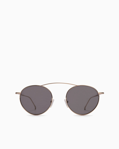 Ramy Brook Tulum Round Sunglasses In Solid Smoke