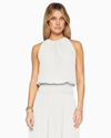 Ramy Brook Audrey Smocked Midi Dress In Ivory