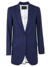 Ps By Paul Smith Single Breasted Blazer In Blue