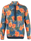 ORLEBAR BROWN RIDLEY FLORAL-PRINT PULLOVER SHIRT