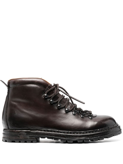 Officine Creative Artik Ankle Boots In Braun