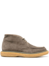 Officine Creative Bullet Suede-leather Desert Boots In Grün