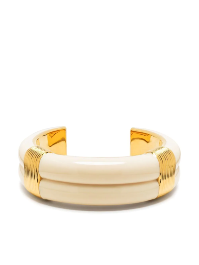 Aurelie Bidermann Polished-finish Open-back Bangle In Gold