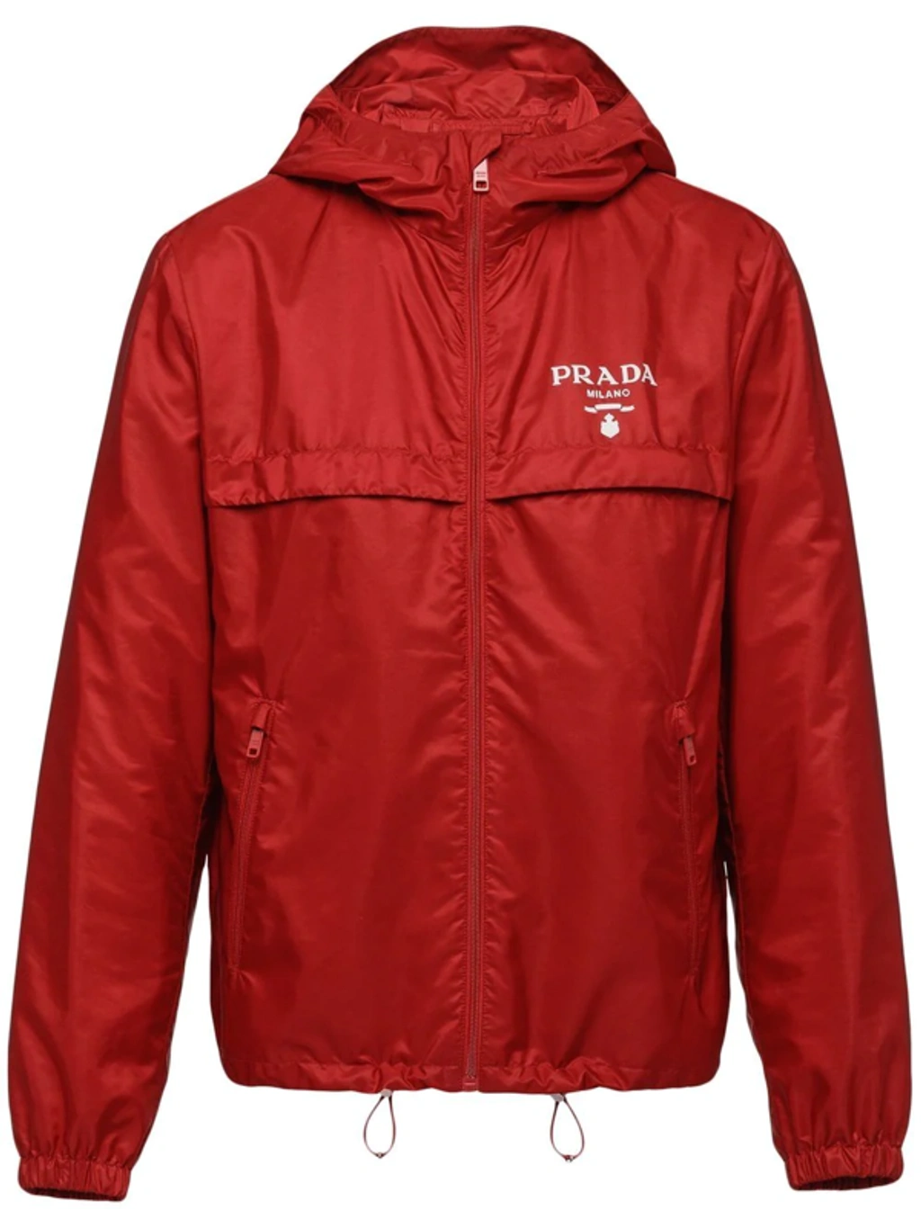 Prada Re-nylon Blouson Jacket In Red | ModeSens