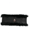 PARAJUMPERS LOGO-PATCH SHEARLING-LINED HEADBAND