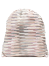 MISSONI KNITTED DRAWSTRING BACKPACK