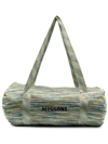 MISSONI EMBROIDERED-LOGO KNITTED TRAVEL BAG