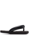 YUME YUME FAUX-LEATHER PADDED FLIP FLOPS