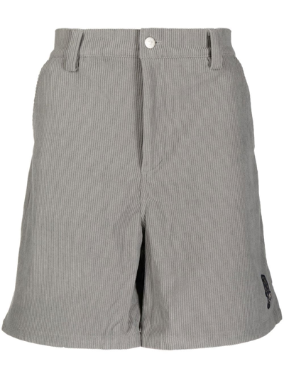 Billionaire Boys Club Astronaut-patch Corduroy Shorts In Grau