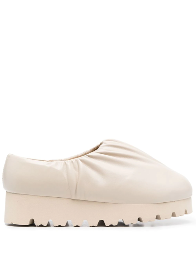 Yume Yume Slip On Camp Shoe Low Woman Beige In Vegan Leather In Neutrals