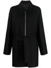 GIVENCHY 4G-ZIP BELTED COAT