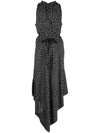 JASON WU POLKA DOT-PRINT SLEEVELESS MIDI DRESS