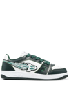 Enterprise Japan Man Sneakers Dark Green Size 12 Soft Leather In Grün