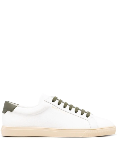 Saint Laurent Low-top Leather Trainers In White