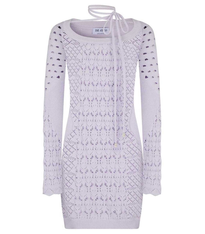 Attico Openwork Minidress In Lilac