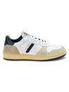 Re/done Women's Leather Basketball Sneakers In White Navy