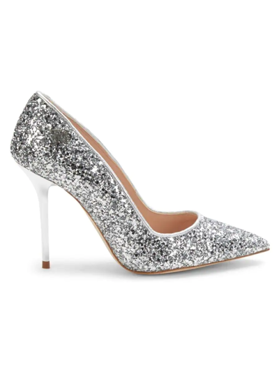 John Galliano Women's Metallic Glitter Pumps In Silver