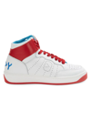 OFF PLAY WOMEN'S FAUX LEATHER HIGH TOP SNEAKERS