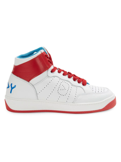 Off Play Women's Faux Leather High Top Sneakers In White