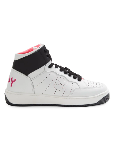 Off Play Women's Colorblock High-top Sneakers In White Black