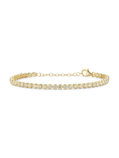 Chloe & Madison Women's 14k Yellow Goldplated Sterling Silver & Cubic Zirconia Tennis Bracelet