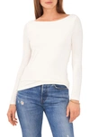 1.state Womens Cowl Neck Strap Blouse In New Ivory