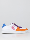 Etro Colour-block Low-top Sneakers In Orange
