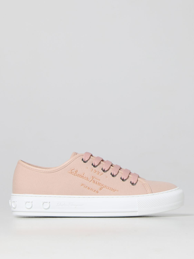 Ferragamo Women's Shoes Trainers Sneakers In Pink