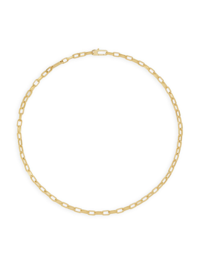 Marco Bicego 18k Unisex Uomo Coiled Open Chain Link Necklace In Yellow Gold