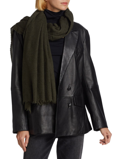 Rick Owens Emily Mega Scarf In Green