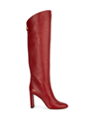 Maison Skorpios Women's Adriana 90 Leather Tall Boots In Lava