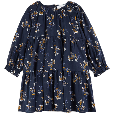 Paade Mode Kids' Floral Dress Kyoto Blue