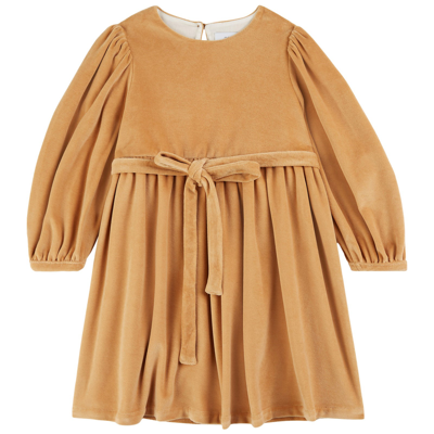 Paade Mode Kids' Velvet Dress Copenhagen Brown