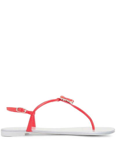 Giuseppe Zanotti Sybella T-bar Sandals In Red