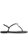Giuseppe Zanotti Hollie Crystal-embellished Sandals In Black