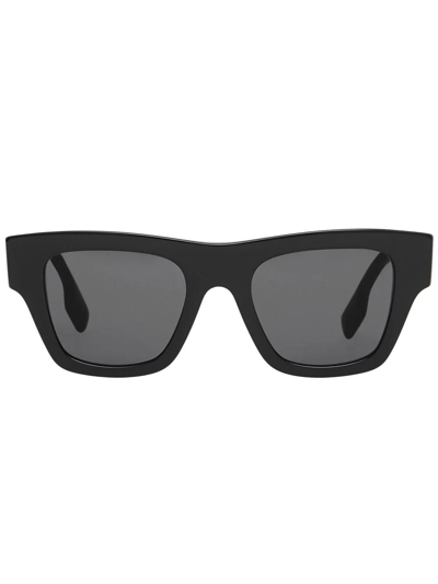 Burberry Bio-acetate Square-frame Sunglasses In Black