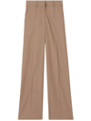 Burberry Wide-leg Tailored Trousers In Nude
