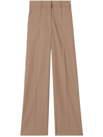 BURBERRY WIDE-LEG WOOL TROUSERS