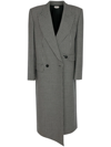 Alexander Mcqueen Houndstooth-pattern Peacoat In Schwarz