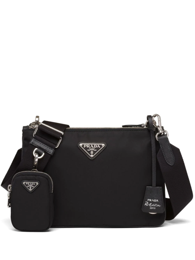 Prada Re-edition 2000 Re-nylon Shoulder Bag In Black