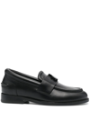 Lanvin Logo Slip-on Loafers In Schwarz