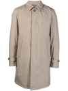 HERNO LAMINAR SINGLE-BREASTED CAR COAT