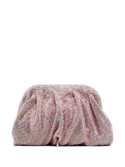 Benedetta Bruzziches Crystal-embellished Clutch Bag In Rosa