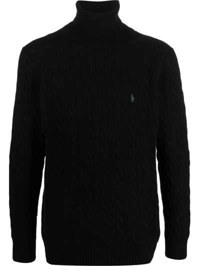 Polo Ralph Lauren Polo Pony Pullover Jumper In Black