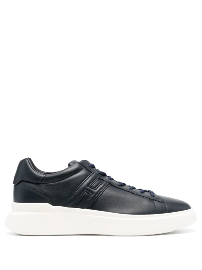 Hogan H580 Leather Trainers In Black