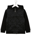 GIVENCHY EMBROIDERED-LOGO HOODED JACKET