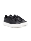 PHILIPPE MODEL TEEN LOGO-PATCH LEATHER SNEAKERS