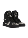 Dolce & Gabbana Portofino New Roma High-top Sneakers In Black